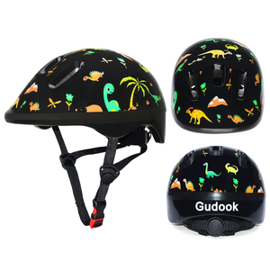 Tùy chỉnh cổ điển ra khuôn đầy màu sắc trẻ em xe đạp đi xe đạp Skateboard Mũ bảo hiểm cho trẻ em - Product Image 3