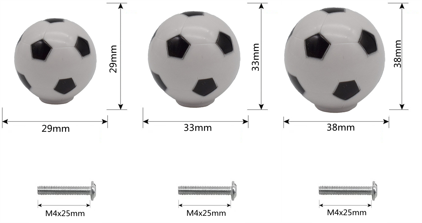 Golf Ball Hardware Ball Sports Drawer knobs Pulls Children Baby Room Handles Dresser Cupboard Wardrobe Cabinet Kitchen Knobs