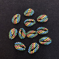 Perles intercalaires colorées en coquillages de cauris naturels et en matériau corail, pour la fabrication de bijoux DIY et la décoration de chaînes de lunettes