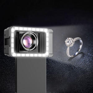 Ống kính Macro 100mm apexel 4K HD và 3 màu ánh sáng đầy đủ với kẹp điện thoại mới kẹp điện thoại chi tiết APL-HB100FL23 chụp ảnh - Product Image 3