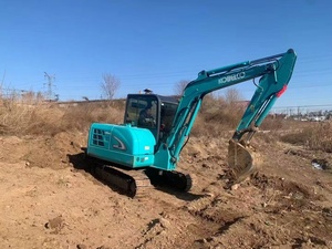 Excavatrice sur chenilles hydraulique Kobelco SK60 d'occasion, modèle 2024, 6 tonnes, bon état, pour construction, agriculture, terrassement, moteur, pompe, boîte de vitesses - Product Image 2