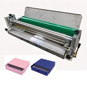 Small hot melt glue roller coating machine Semi-automatic paper/box gluing machine Laminating white glue machine