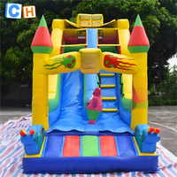 Toboggan gonflable géant personnalisable pour adulte, commercial, extérieur, toboggans gonflables bon marché pour enfants, jardin avec piscine