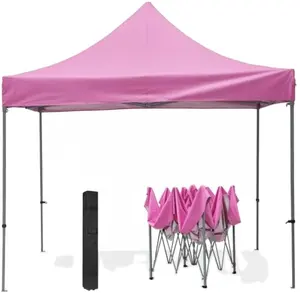 Toldo plegable de acero para tienda de campaña, carpa plegable de 10x10 para tienda de campaña o estación de servicio de gasolina, 3x3