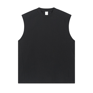 Multi-Panel Sleeveless Oversized Vest 2025 <b>Men's</b> Streetwear Athletic Street Vest - Product Image 1