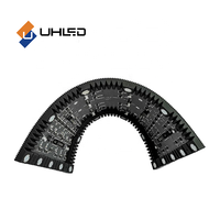 Module d'affichage LED intelligent flexible numérique populaire, écran vidéo LED incurvé pliable en couleur pleine, panneaux de module souple P3.076mm