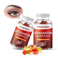 Complément Nutritionnel Avancé Efficace pour Adultes, Faible Teneur en Sucre, Soutien Antioxydant, Gummies à l'Astaxanthine, OEM