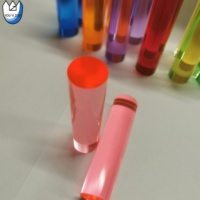 YOUYIZUO – meuble de Bar en PMMA coloré, Tube moulé, tiges transparentes en acrylique à bulles colorées, Table de Bar à Led colorée