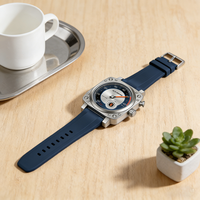 Montre à mouvement spécialisé de haute qualité, montre mécanique innovante à mouvement Crazy Hour, idéale pour les occasions formelles quotidiennes, montre à boîtier engrenagé