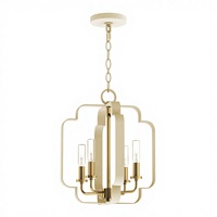 Lustre LED doré personnalisé de style chinois minimaliste, moderne et oriental pour salon, salle à manger, chambre et bureau