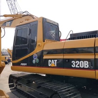 Excavatrice Caterpillar CAT 320BL d'occasion, moteur d'origine, performances élevées, pelle hydraulique de 20 tonnes