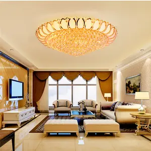JYLIGHTING उच्च गुणवत्ता सोने के झूमर दौर बेडरूम आधुनिक छत लटकन प्रकाश लक्जरी क्रिस्टल छत प्रकाश का नेतृत्व किया