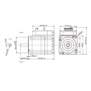 JMC 4,5N.<span class=keywords><strong>m</strong></span> Nema34 Integrierter Closed-Loop Schrittmotor 6A 24-80VDC 2000U/min Hybrid-Servomotor und Treiber IHSS86-60-45 - Product Image 3