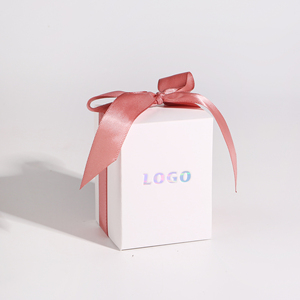 CSMD Chinese Manufacturer <strong>Personal</strong> Logo Accept <strong>Sweets</strong> Packaging Art Paper Material White Wedding Souvenirs Box for Wedding Party - Product Image 5