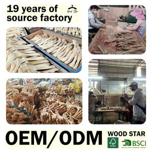 Dịch vụ móc áo gỗ tùy chỉnh, bán buôn số lượng lớn, móc áo in logo OEM/ODM cho cửa hàng bán lẻ, khách sạn - Product Image 2