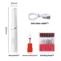 15000 tr/min rechargeable électrique 4 limes perceuse à ongles électrique Portable perceuse à ongles