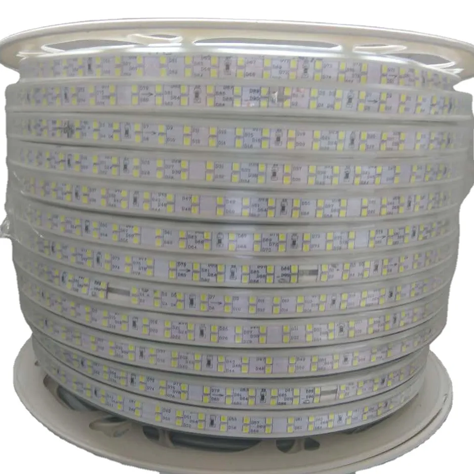 Factory High Voltage 220V 5050 RGB 60leds/m Tiras Luces Waterproof Stripe IP67 Flexible LED Strip Light