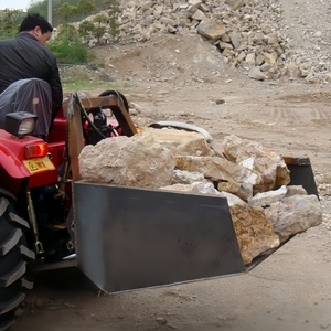 Mini petit <span class=keywords><strong>tracteur</strong></span> accessoire chargeur seau 4FT 48 pouces arrière rock seau avec <span class=keywords><strong>3</strong></span> <span class=keywords><strong>points</strong></span> d'inclinaison cylindre <span class=keywords><strong>hydraulique</strong></span> à vendre - Product Image 1
