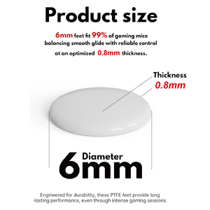 แผ่นรองเมาส์ Logitech แบบปรับแต่งได้, แผ่นรอง ICE Board แบบจุดเล็ก ทนทานต่อการสึกหรอ, แผ่นรองเมาส์ PTFE สำหรับเล่นเกมแบบสากล พร้อมยางมาสกิ้น - Product Image 6
