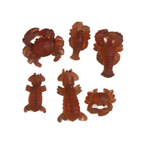 Accessoires en résine rouge vif pour bijoux DIY, crabe et crevettes, collection Printemps 2026, origine Yiwu XH0006 - Product Image 5