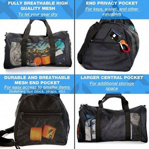 Muestra Gratis 2024 Nueva Bolsa de Lona con Bolsillo para Botella, Bolsas de Malla para Deporte, Transpirables, Impermeables, para Hombre y Mujer, Bolsa de Gimnasio Personalizada - Product Image 6