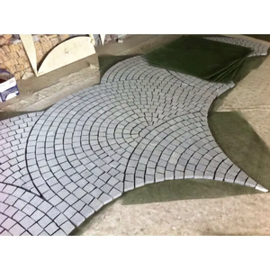 Custom Square Road Paving Stone Big Slab Industrial Design Mixed <strong>Granite</strong> for Outdoor Driveway Graphic Design Solution