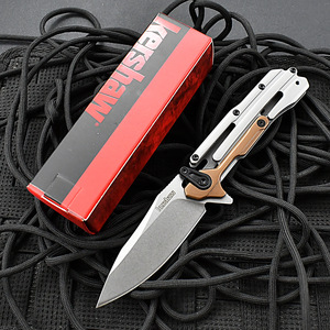 Cuchillo plegable KS, cuchillo de bolsillo multifuncional de alta dureza para autodefensa, portátil, para el hogar, para acampar, cuchillo para frutas EDC - Product Image 2