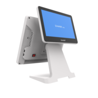 Solution de point de vente tactile Android avec écran de 15 pouces, base en aluminium, imprimante, scanner et tiroir-caisse pour restaurant de restauration rapide