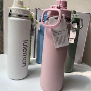 Logo personnalisé gratuit 710ML Double paroi en acier inoxydable isolé Sports de plein air Fitness <span class=keywords><strong>Hydro</strong></span> Lululemons Sports <span class=keywords><strong>bouteille</strong></span> d'eau - Product Image 4