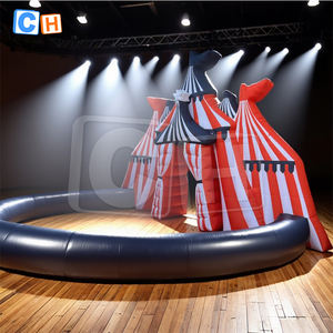Tente d'arche gonflable sur <span class=keywords><strong>le</strong></span> thème du <span class=keywords><strong>cirque</strong></span> CH Tente gonflable d'entrée extérieure de tunnel d'arche publicitaire gonflable personnalisée - Product Image 3