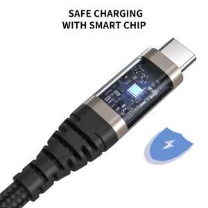 Cavo USB C a USB C Lucky Red 10Gbps 100W, Ricarica Rapida PD, Cavo USB 3.2 Gen 2, Uscita Video 4K 60Hz, <span class=keywords><strong>Rosso</strong></span> Vibrante Intrecciato in Nylon - Product Image 5