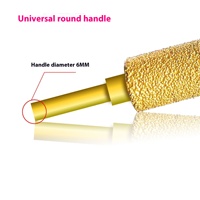Perceuse électrique en forme de balle conique à disque abrasif en diamant brasé pour mèche de scie cylindrique en fonte