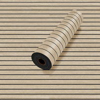 Autocollant mural en panneau de bois 3D, amovible, décoratif, effet de lattes, vinyle pelable pour la maison, décoration murale et panneau mural intérieur