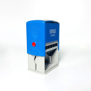 Sceau automatique estampage fabricant 60*40mm Rectangle bureau sceau timbres <span class=keywords><strong>notaire</strong></span> papier Logo personnel caoutchouc auto-encreur timbre - Product Image 4