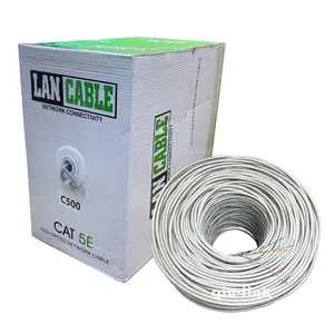 Cabo de rede Cat5e SF/UTP Cat 5 Ethernet 305m Cabo Lan cobre 25awg Cat 5 Cat5e Cabo 305m caixa 1000ft