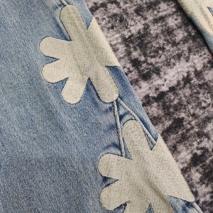 LOSTSHDWS <span class=keywords><strong>Jeans</strong></span> 100% in cotone fatti larghi <span class=keywords><strong>Jeans</strong></span> pantaloni da uomo di marca Designer di alta moda con ricami - Product Image 6