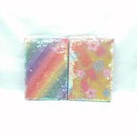 Benutzer definierte A5 Verschiedene Farb notizbücher Reversible Bling Glitter Pailletten Jotter Notebook für Kinder