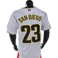 Jersey Baseball Custom Berkualitas Tinggi Bordir Logo Kustom Pria Remaja Murah Bergaris