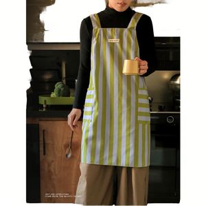 Delantal de Cocina de Alta Gama para Mujer, Estilo Juvenil, Otoño Invierno, Sin Cordones, para Limpieza del Hogar, Resistente al Agua y al Aceite, Ideal para Cocinar - Product Image 1