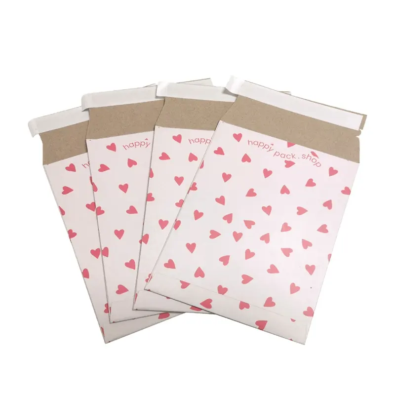 Paper Envelopes Packaging Self Seal Envelopes Stay Flat Cardboard Rigid Mailer Shipping Paper Bags For Photos A4 A5 Documents