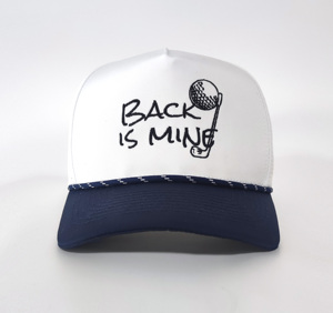 Trắng 5 Bảng Điều Chỉnh Nhanh Chóng Khô Mũ Không Thấm Nước Nhanh Chóng Khô Snap Trở Lại Cap Tùy Chỉnh Phía Trước Thêu Logo Nhanh Chóng Làm Khô Chạy Hat - Product Image 1