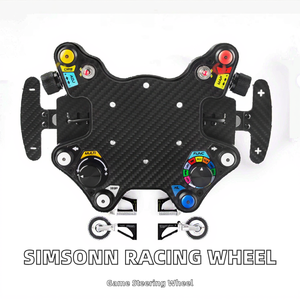 Volante de Carreras SIMSONN con Cable USB de Fibra de Carbono y Placa de Botones <span class=keywords><strong>para</strong></span> <span class=keywords><strong>PC</strong></span> - Product Image 2