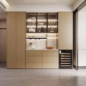 Durable Elegant Multifunctional <b>Sideboard</b> for <b>Kitchen</b> Dining Area Large Capacity Storage Drawers Cabinets Modern Wood Design - Product Image 2