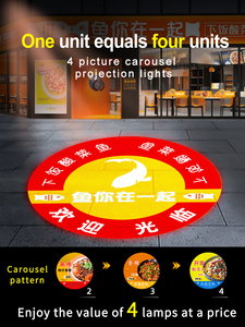 <span class=keywords><strong>Projecteur</strong></span> publicitaire rotatif à quatre chiffres, lumière extérieure IP65 étanche, panneau de signalisation au sol, <span class=keywords><strong>projecteur</strong></span> de logo Gobo personnalisé - Product Image 2