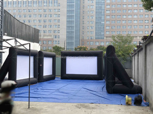 Écran de projection <span class=keywords><strong>gonflable</strong></span> géant d'extérieur pour cinéma, hermétique, personnalisable, pour projecteur TV - Product Image 5