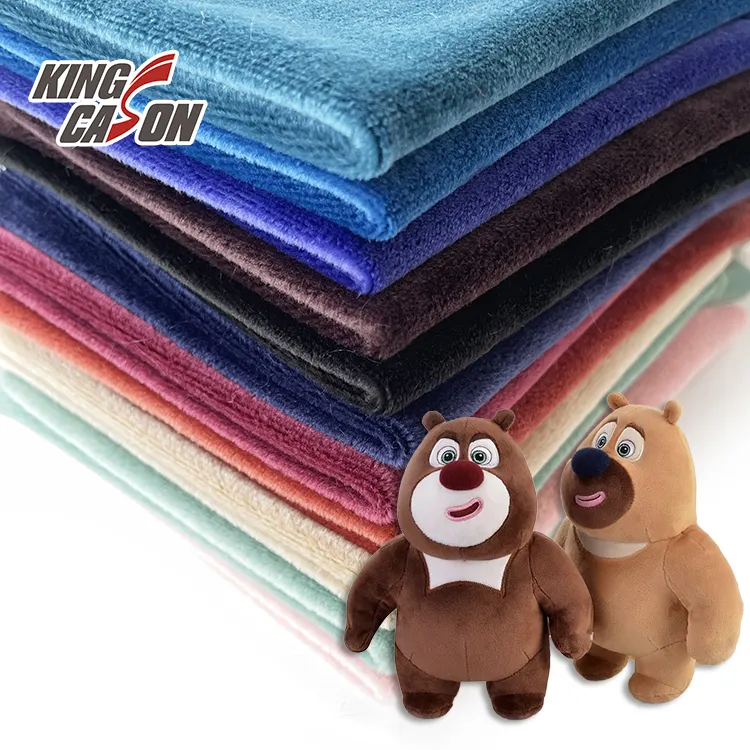 KINGCASON Competitive Manufacturer Double Faced Solid Colors Modern Elasticity On Both Sides Super Soft Velvet For Baby Blankets