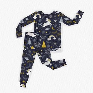 <span class=keywords><strong>Mia</strong></span> fabbrica su misura in fibra di bambù pigiama traspirante latte seta manica lunga 2 pezzi con motivo a cartone animato per bambini - Product Image 4