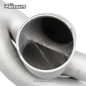 Tuyaux d'échappement personnalisés en stock, tube en X 2,5''/2,75''/3''/3,5'' pour tous les connecteurs de voiture, réducteur universel en acier inoxydable 316 - Product Image 4