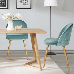 كرسي طعام فني من المخمل، أثاث طعام عصري أنيق، تخصيص حسب الطلب، كرسي طعام حديث مبطن للمطبخ والاسترخاء - Product Image 4