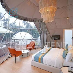 Personalizable 5-48m PVC vidrio hoteles eventos <span class=keywords><strong>Iglu</strong></span> iglú casa geodésica Camping cúpula tienda para Glamping árabe tienda - Product Image 5